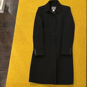 J. Crew Classic Black Trench Coat